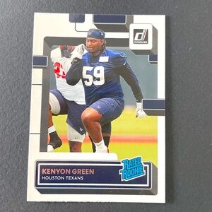 Kenyon Green: Houston Texans, Guard 2022 Panini Donruss Football #354